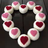 artisan heart soap hand felted in canada