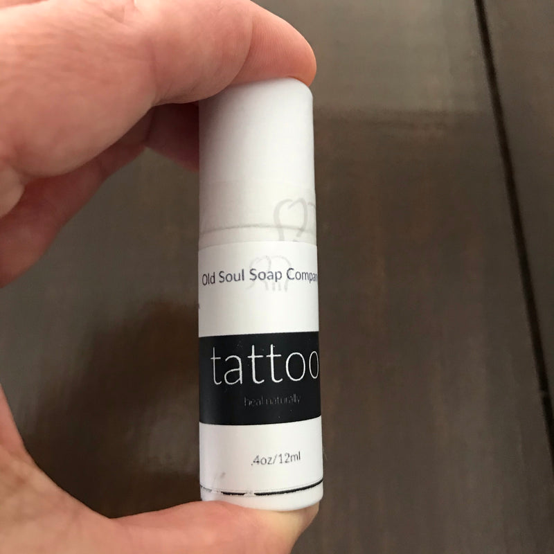 pocket sized natural tattoo balm stick made in canada