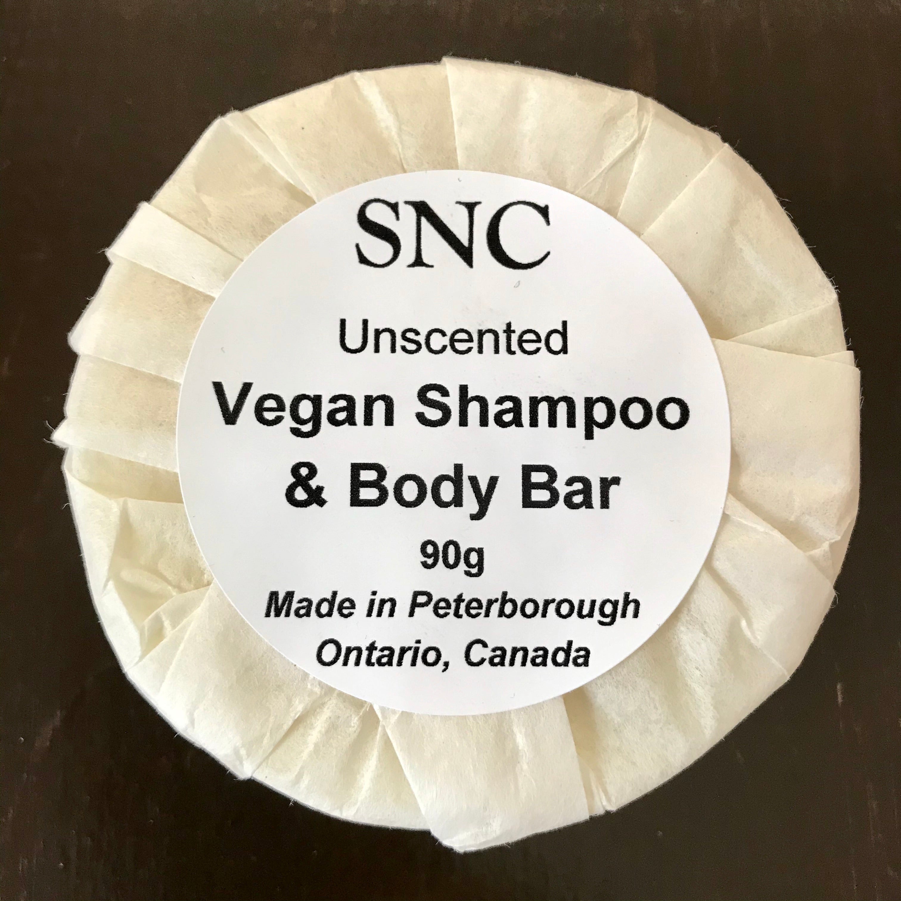 unscented vegan shampoo and body soap made in canada