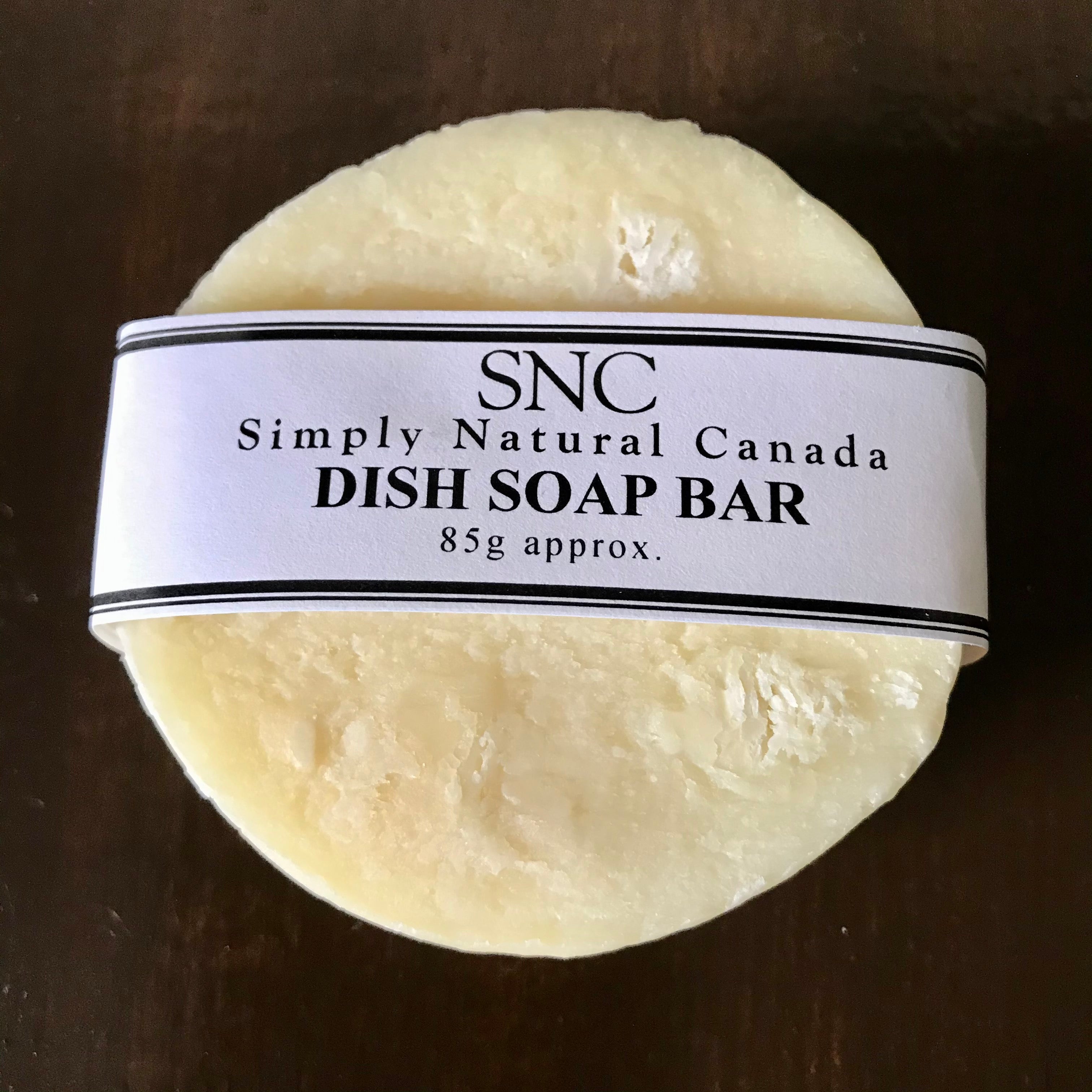 canadian made natural citrus flat top solid dish soap bar