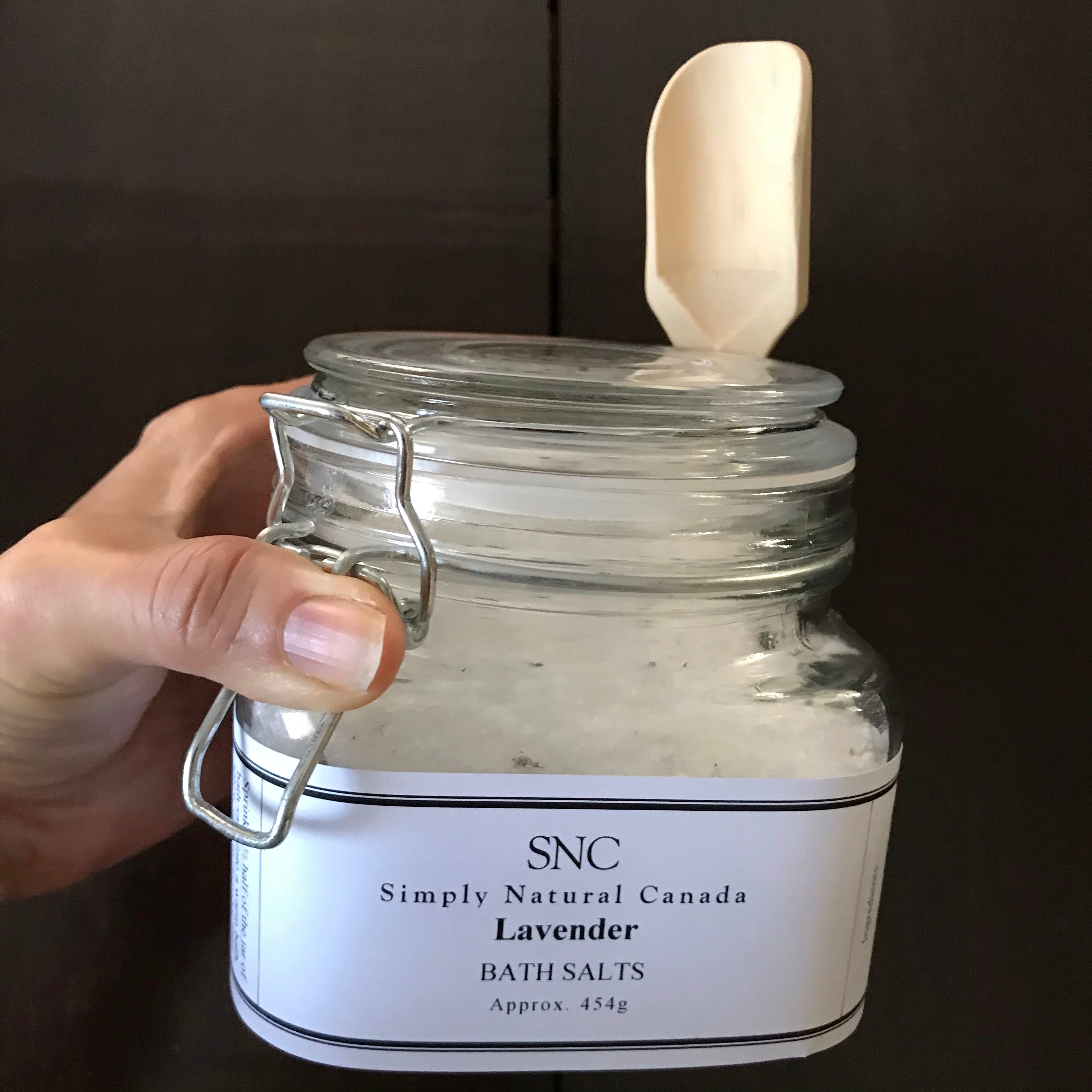 handcrafted lavender bath salts made in canada