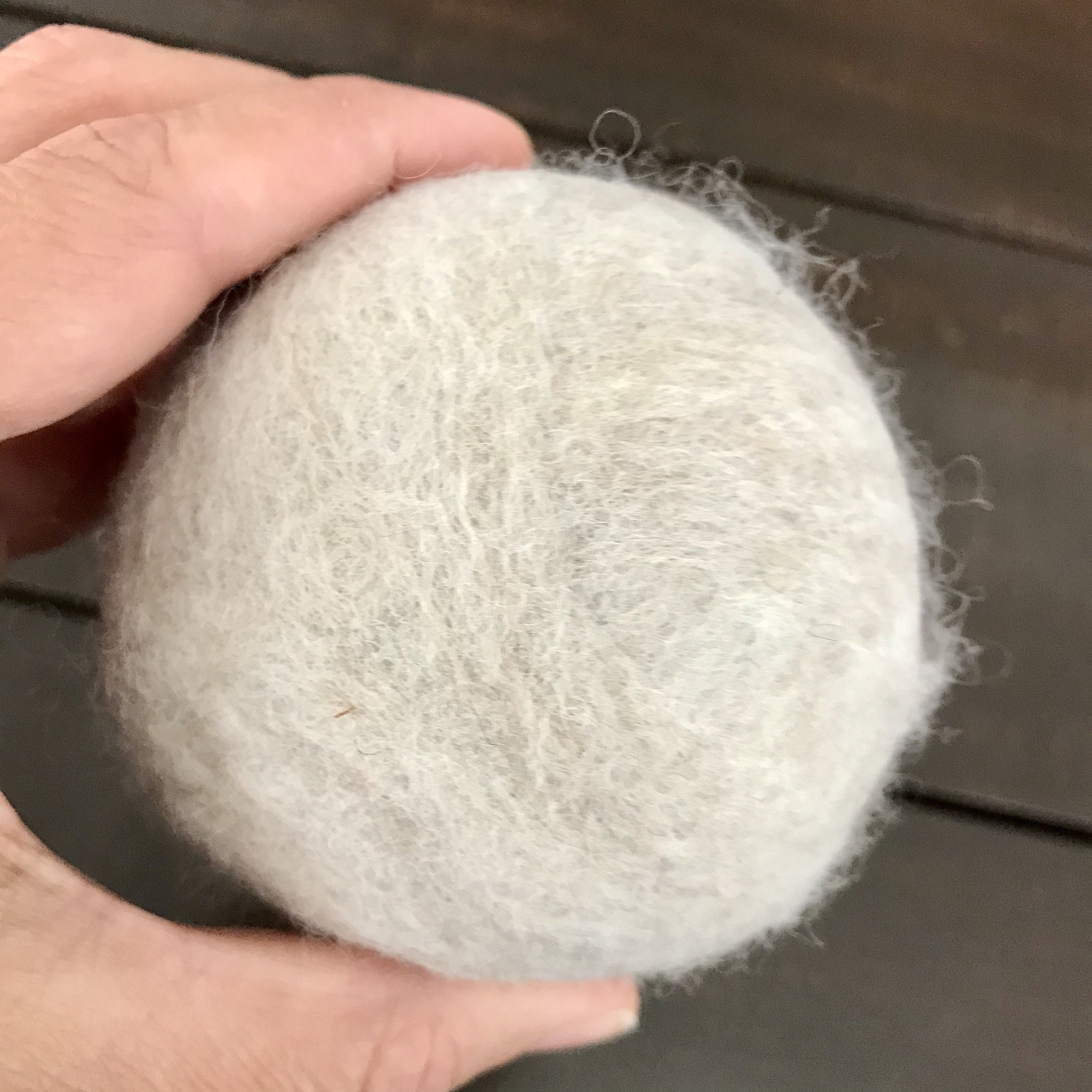 large canadian made natural 100 percent wool dryer ball sold individually