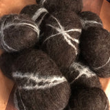 hand felted activated charcoal soap