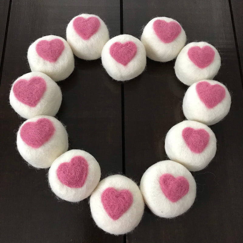 buy canadian made vegan felted soap with hearts 