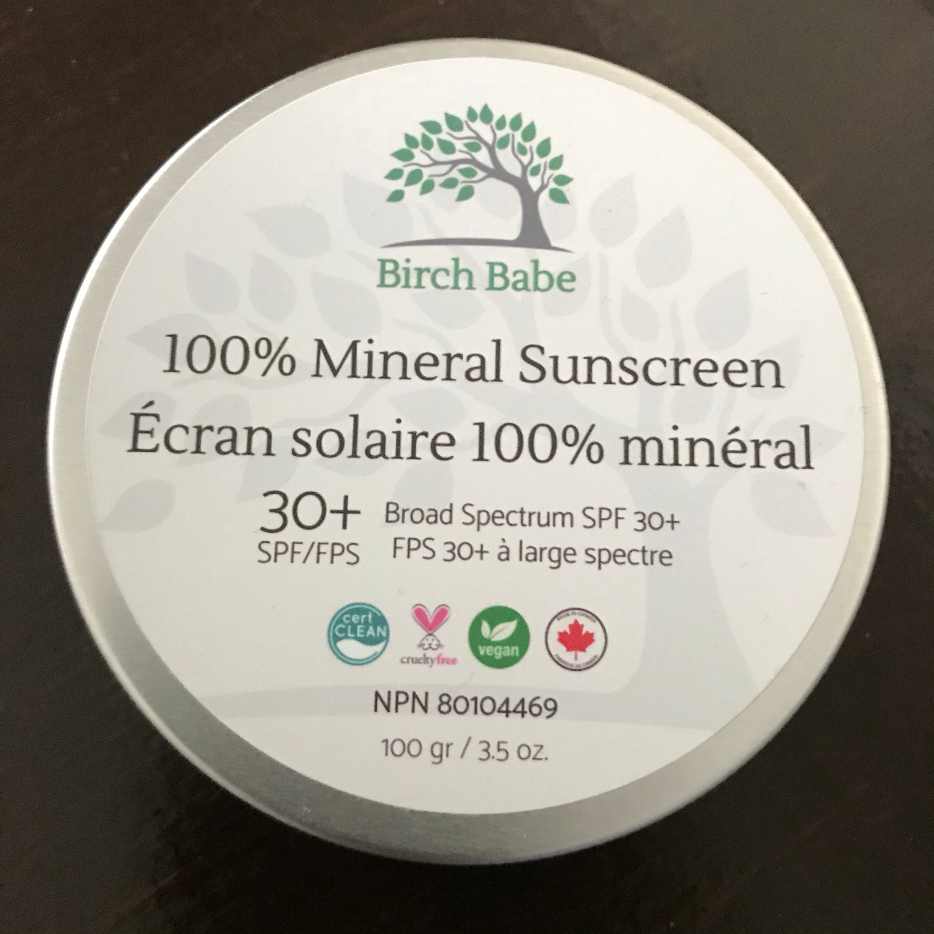 plastic free natural sunscreen made in canada