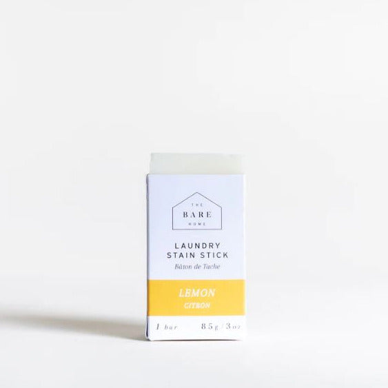 lemon laundry stain stick 85 g made in canada by the bare home