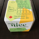Each 660 g solid dish soap cube is handmade in Vancouver, BC replaces 8 bottles of liquid dish soap