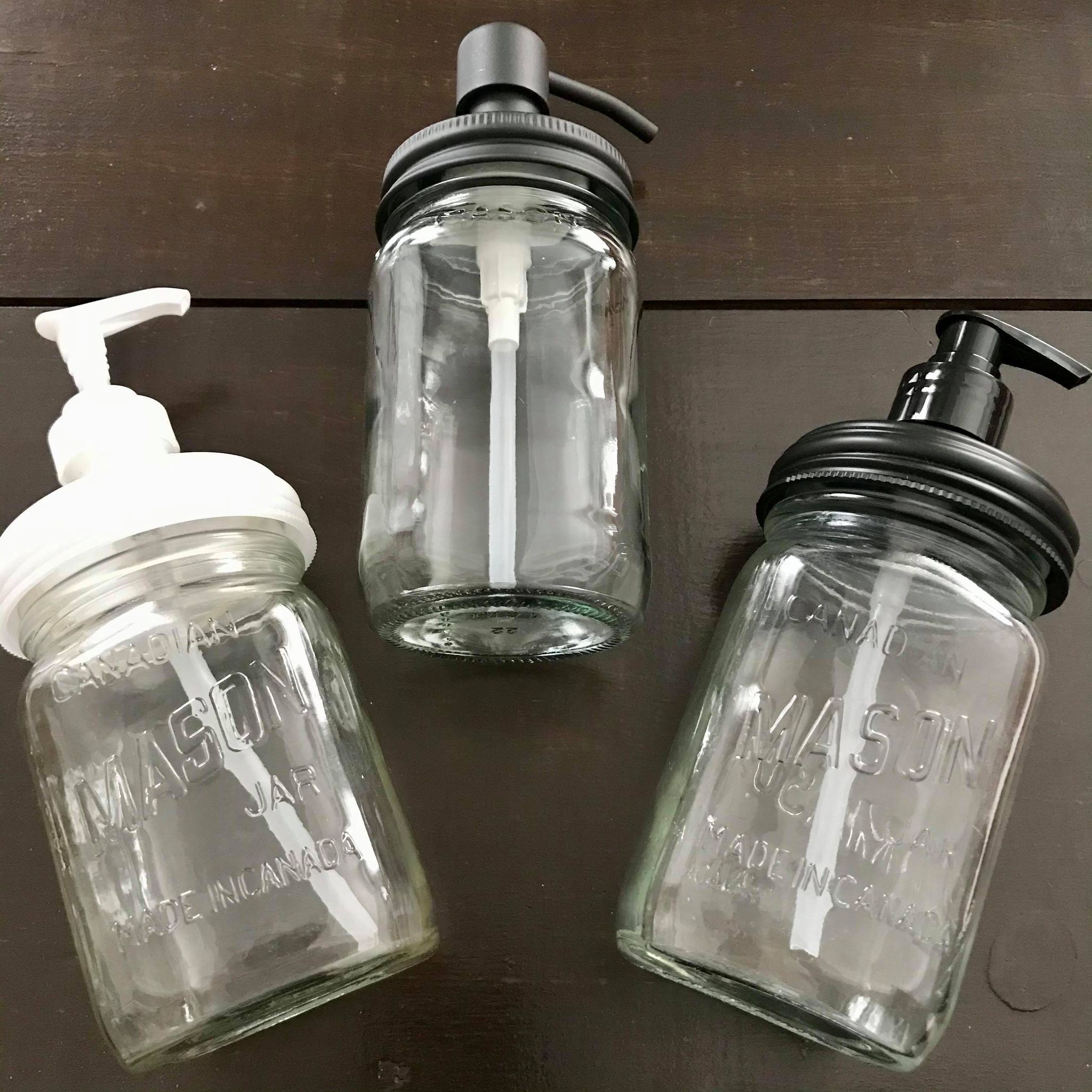 mason jar soap dispensers with pump tops for natural liquid dish and hand soap