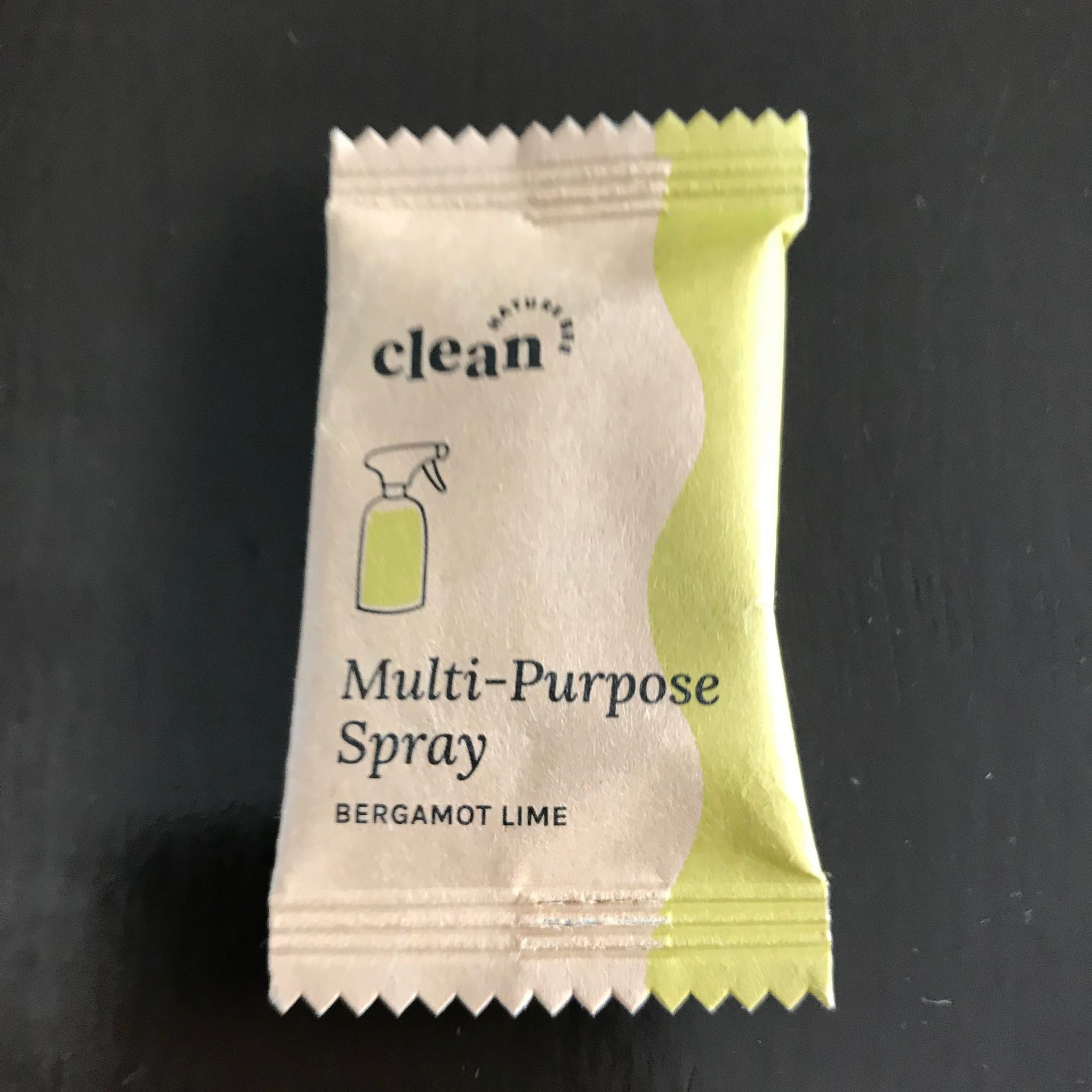 nature bee clean bergamot multi-purpose cleaning tablet in recyclable pouch