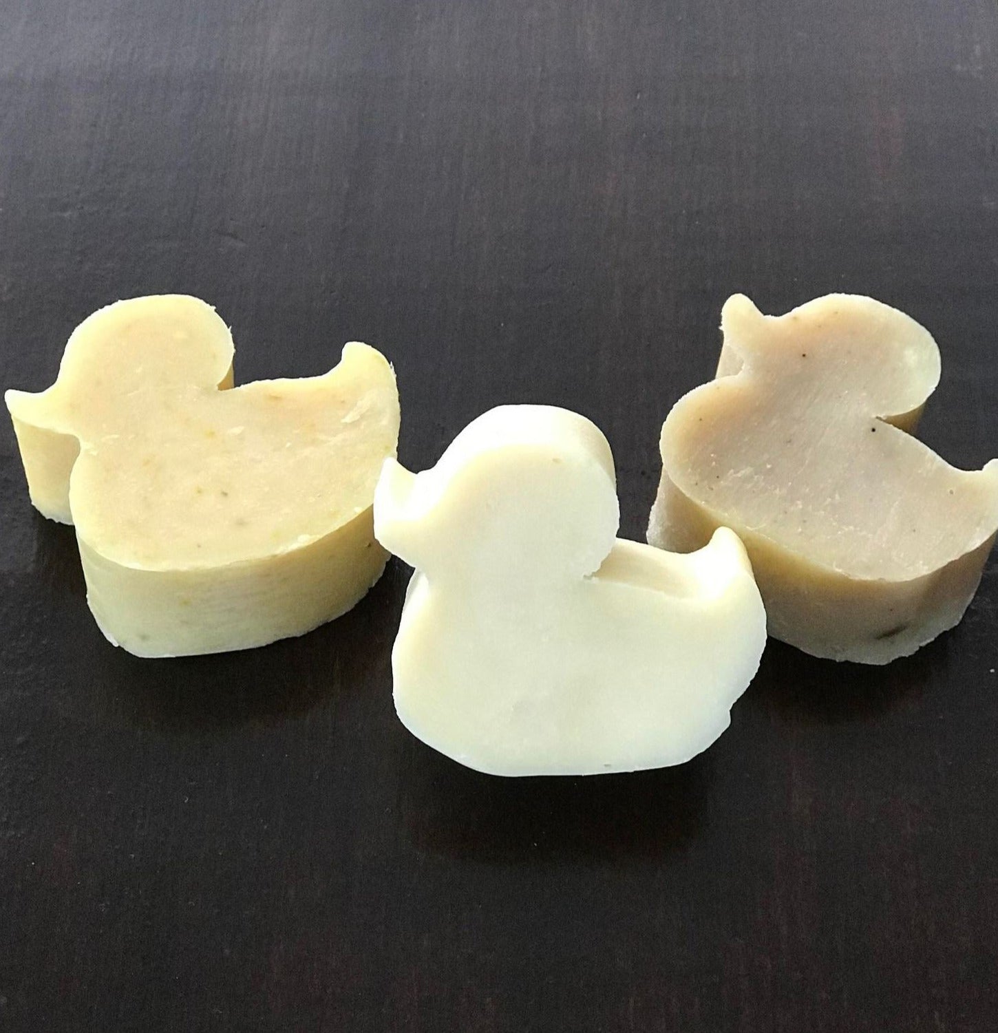 Simply Natural Canada Canadian made unpackaged small batch ducky soap for kids available in cucumber calendula, lavender chamomile or unscented