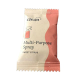 nature bee clean sweet citrus multi-purpose cleaning tablet in recyclable pouch