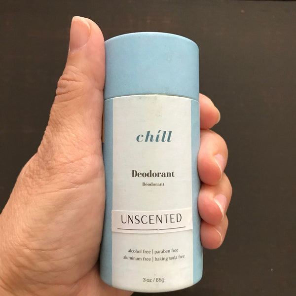 unscented natural deodorant made in Canada by Plantish 85 g/3 oz stick